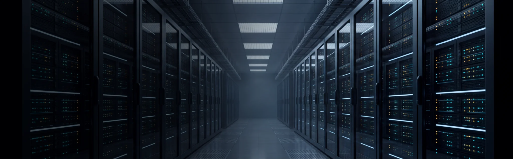 Datacenter servers background image